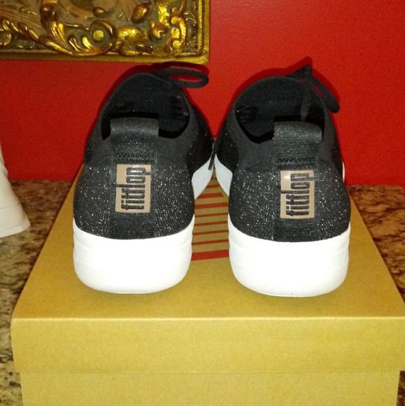 Fitflop F-Sporty Uberknit Sneakers-Metallic Weave - Picture 4 of 6